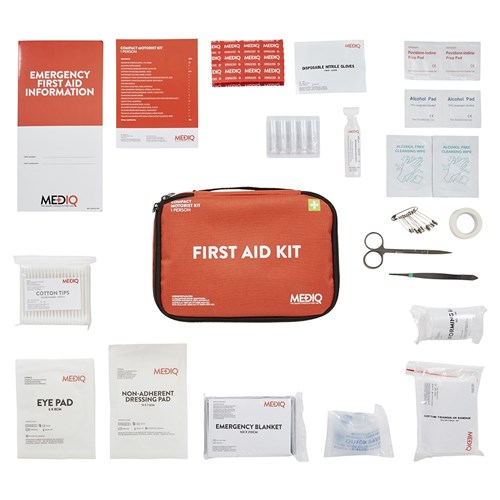 Essential Compact Motorist First Aid Kit In Soft Pack