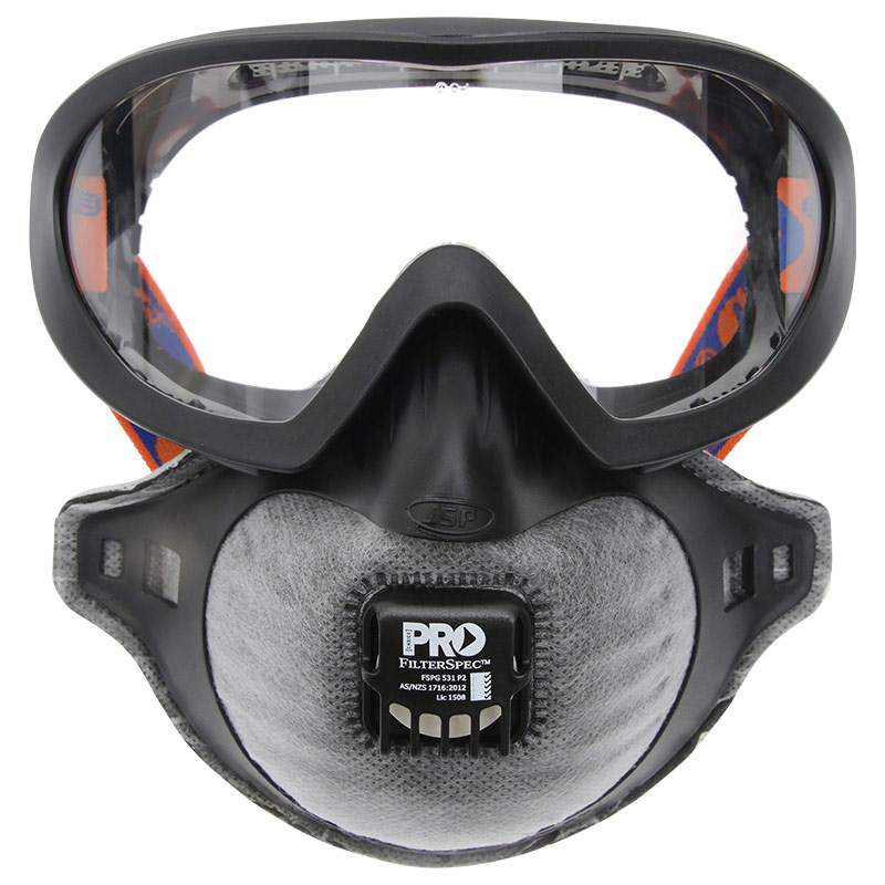 Filterspec Pro Goggle / Mask Combo P2+Valve+Carbon