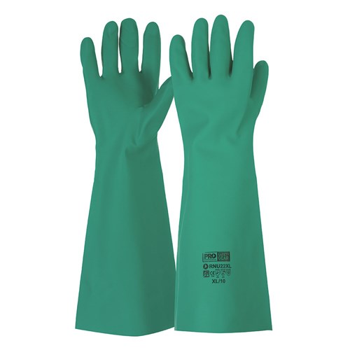 45Cm Green Nitrile Gauntlet Gloves