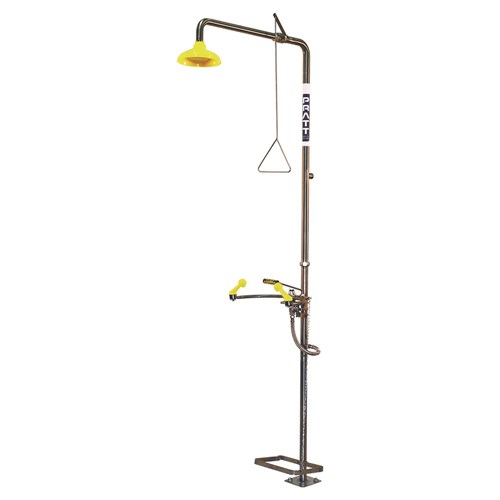 Combination Shower With Eye Wash - No Bowl With Foot Treadle