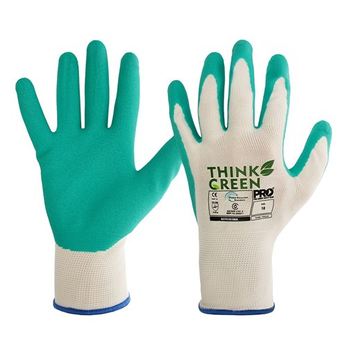 THINK GREEN Latex Grip Recycled Glove