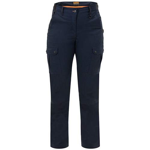 Trouser Women'S Lightweight Stretch Polycotton Navy