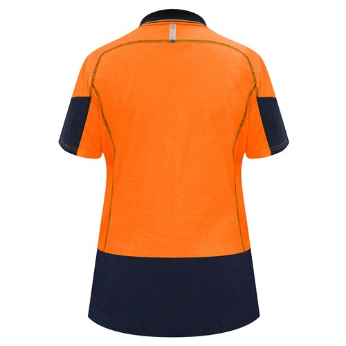Polo Women's Day Only Cotton Backed Orange/Navy